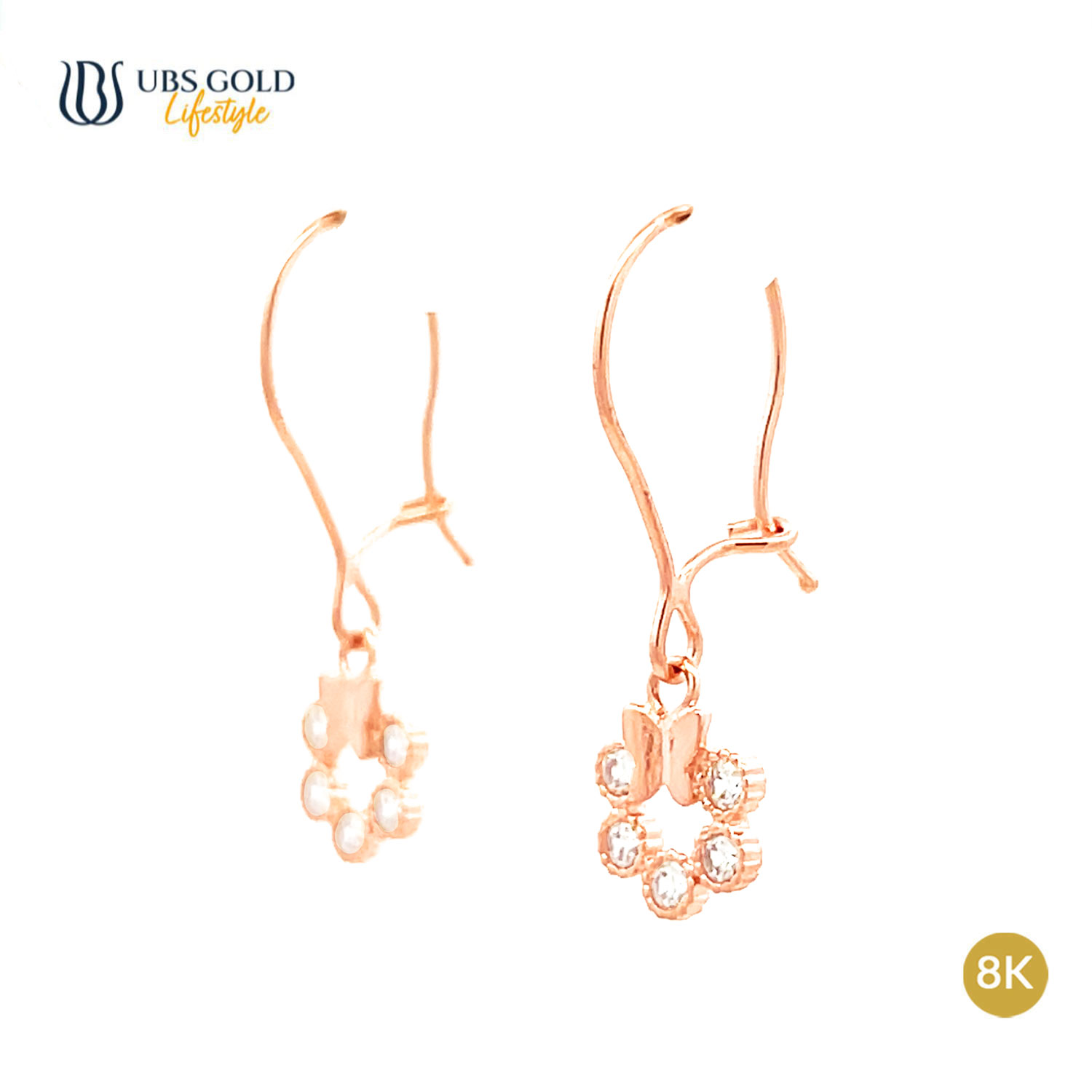 UBS Gold Anting Emas Luna - Cab0545K - 8K