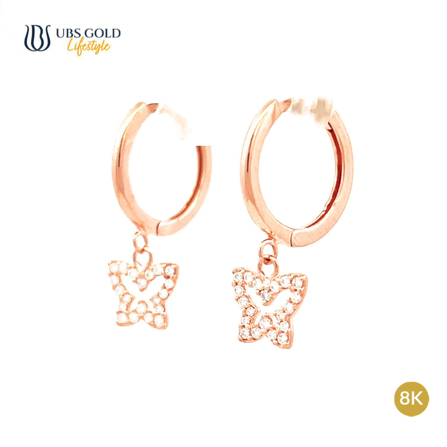UBS Gold Anting Emas Luna - Cad1212K - 8K