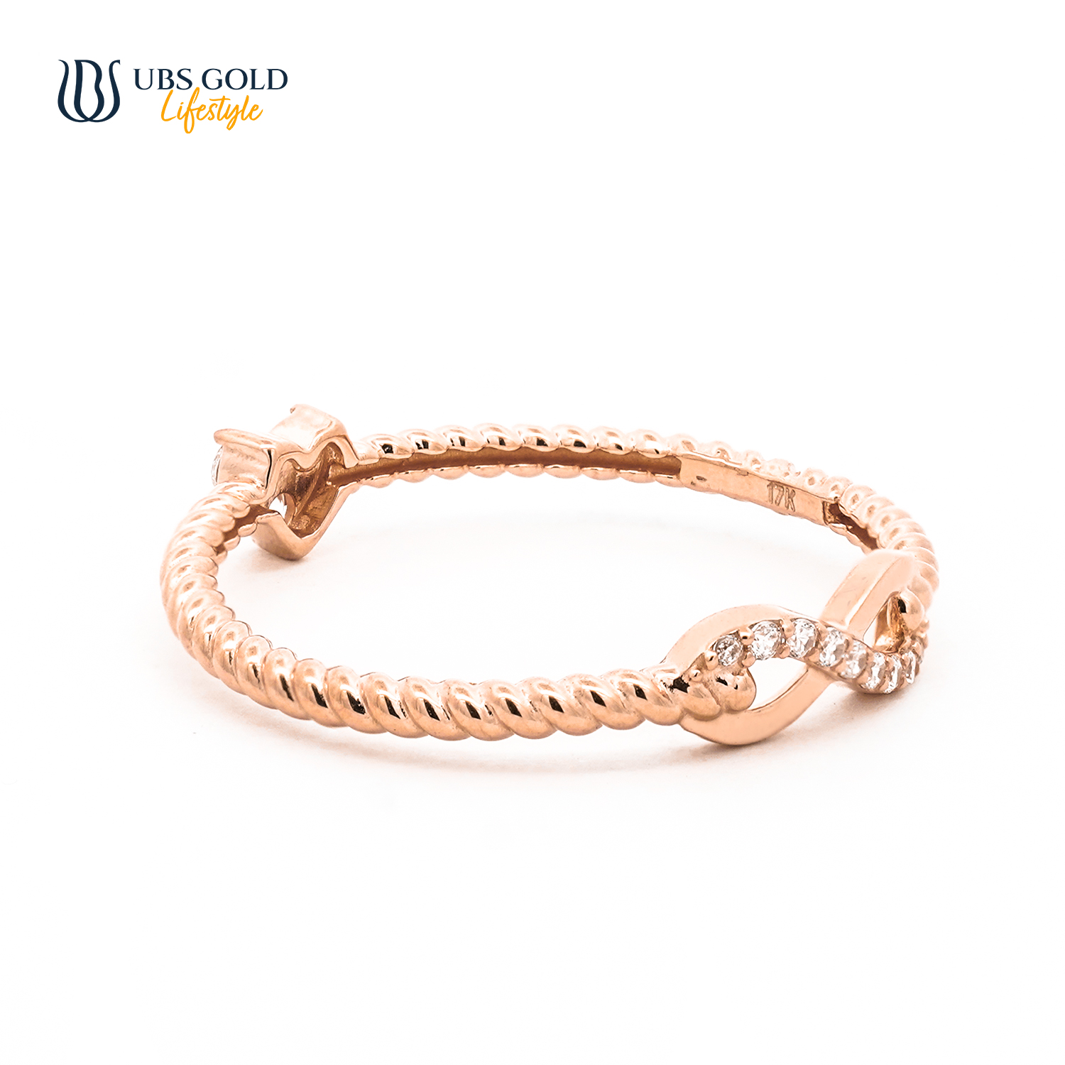 UBS Gold Cincin Emas Two Way Looks - Cc17337 - 17K
