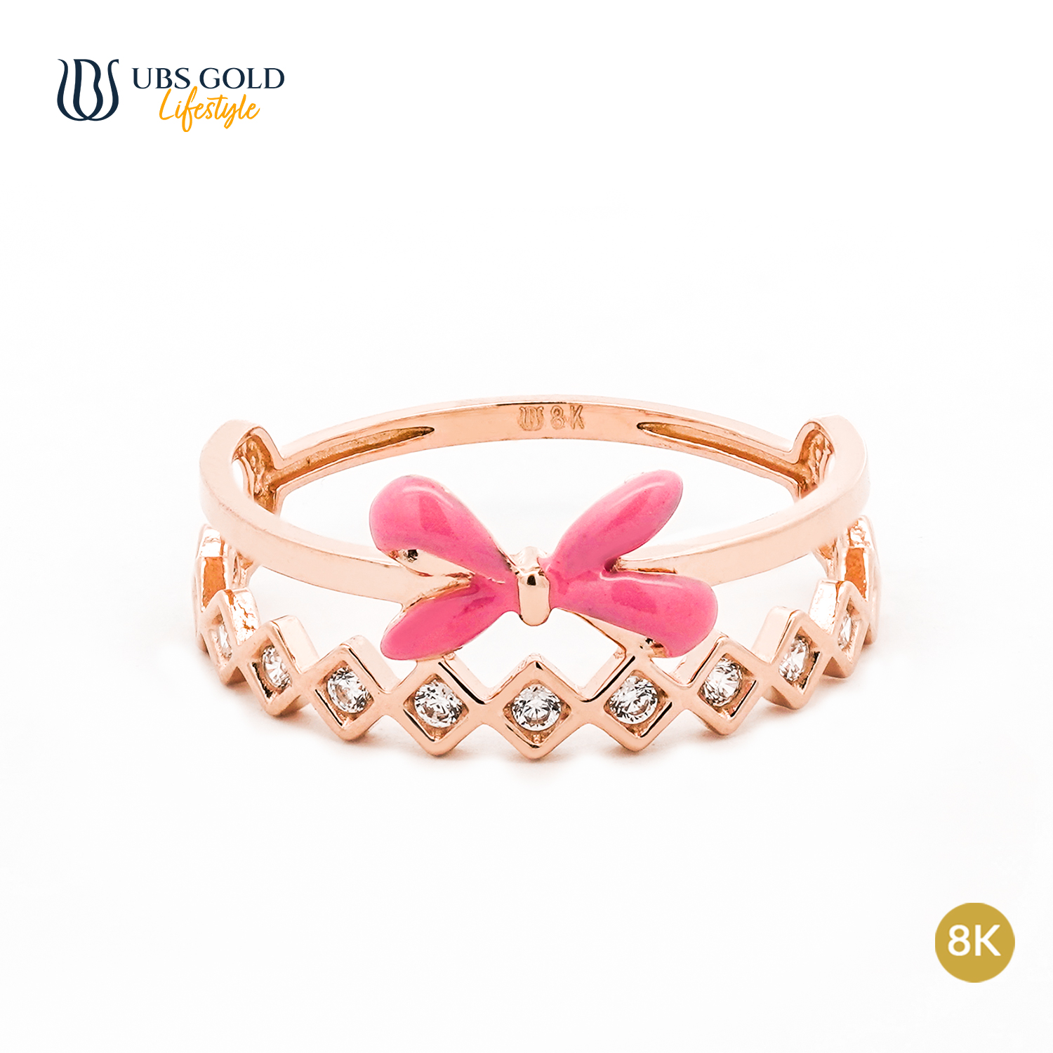 UBS Gold Cincin Emas Brigita - Cc17434K - 8K