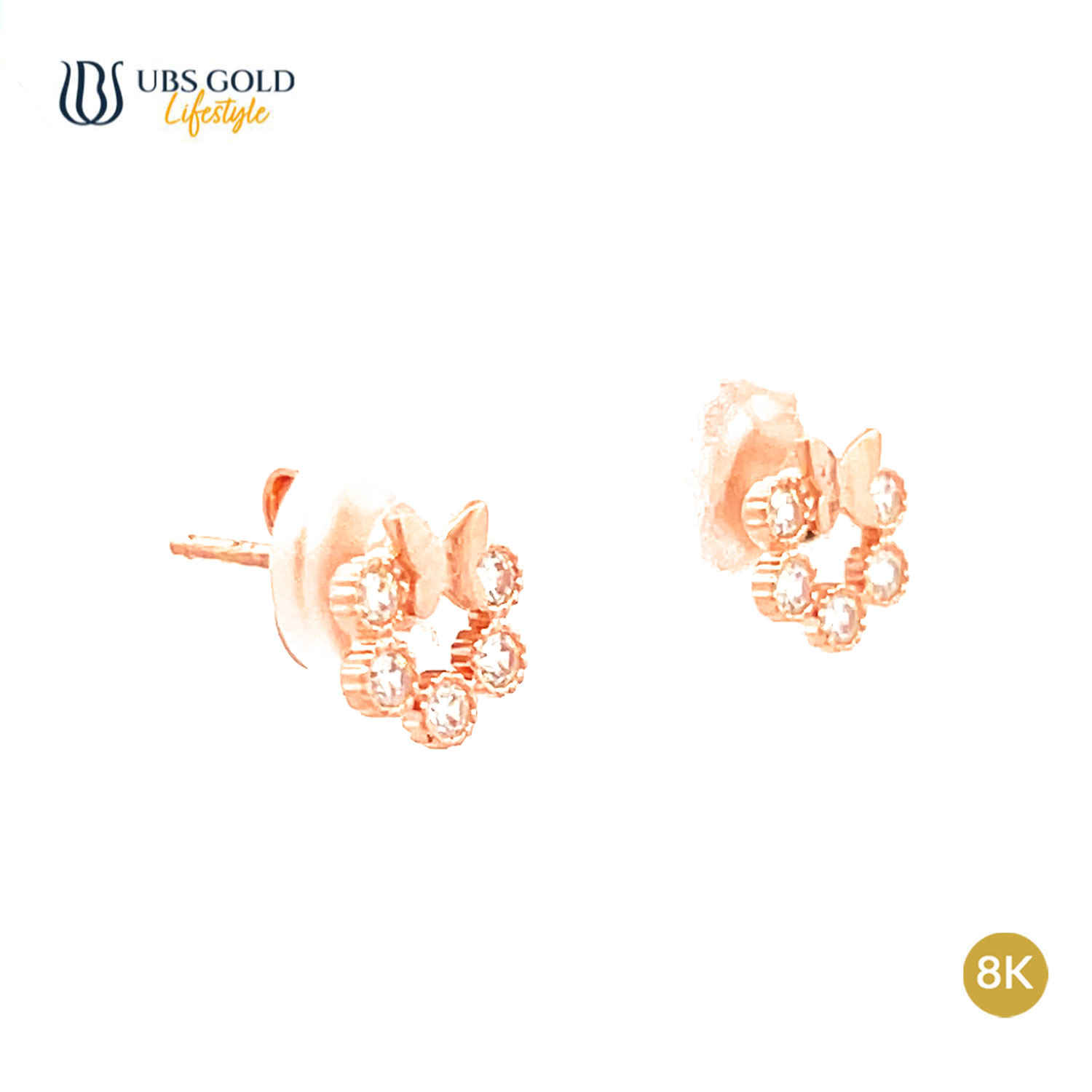 UBS Gold Anting Emas Luna - Cwb0995K - 8K