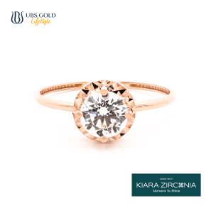 UBS Gold Cincin Emas Solitaire - Ecd1539 - 17K