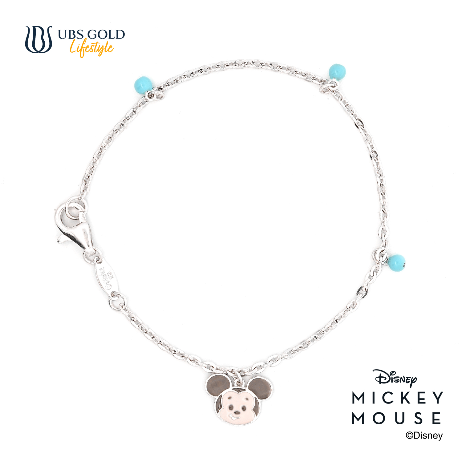 UBS Gold Gelang Emas Anak Disney Mickey Mouse - Hgy0186 - 17K