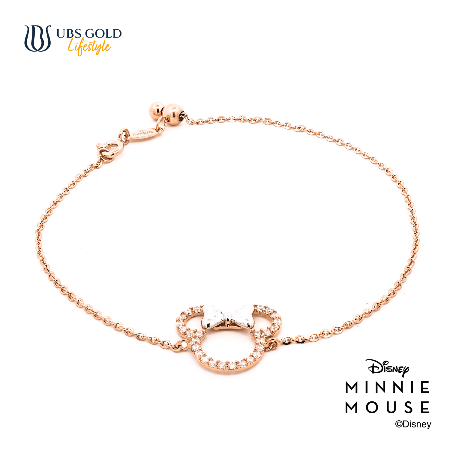 UBS Gold Gelang Emas Disney Minnie Mouse - Kgy0155 - 17K