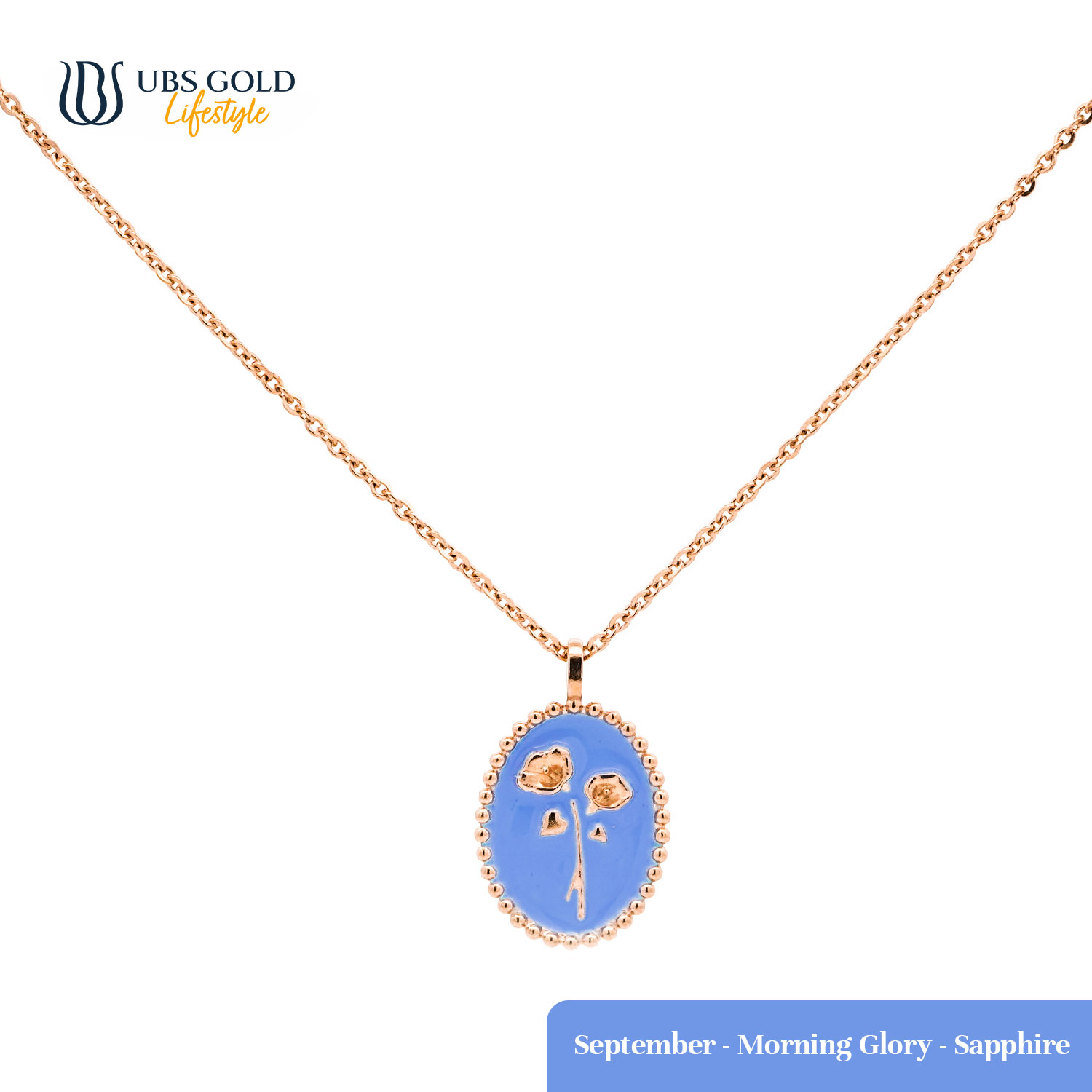 UBS Gold Kalung Emas Flower Birth - Kkv15713 - 17K - Sep
