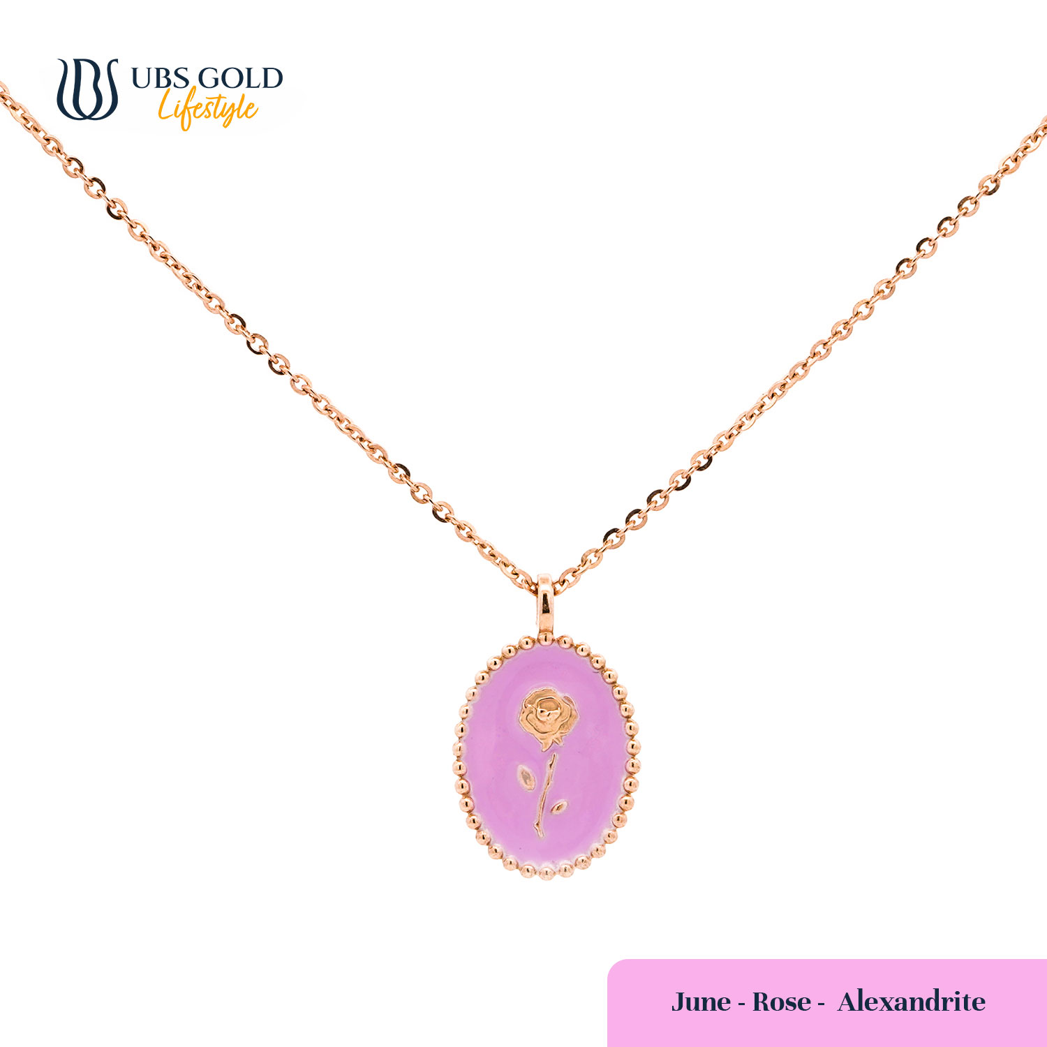 UBS Gold Kalung Emas Flower Birth - Kkv15718 - 17K - Jun
