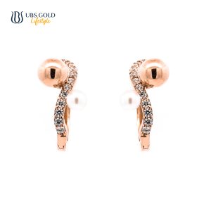 UBS Gold Anting Emas Pearly - Ksa1191 - 17K