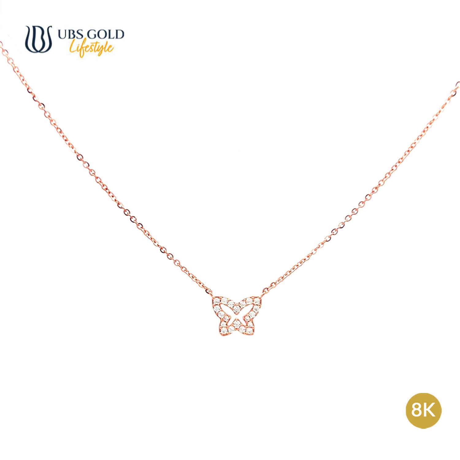 UBS Gold Kalung Emas Luna - Ksk1135K - 8K