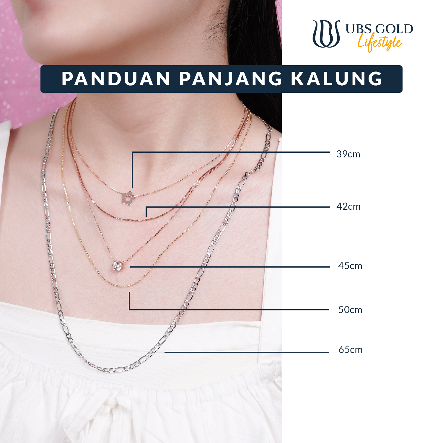 UBS Gold Kalung Emas Vila - Kkv15568K - 8K