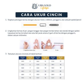 UBS Gold Cincin Emas Maire - Cc70707 - 17K