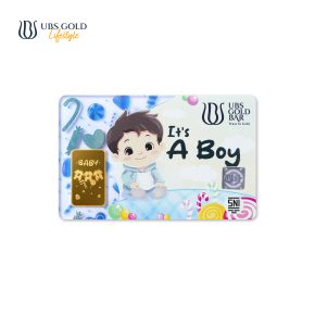 UBS Gold Logam Mulia New Born Baby Boy 3 Gr