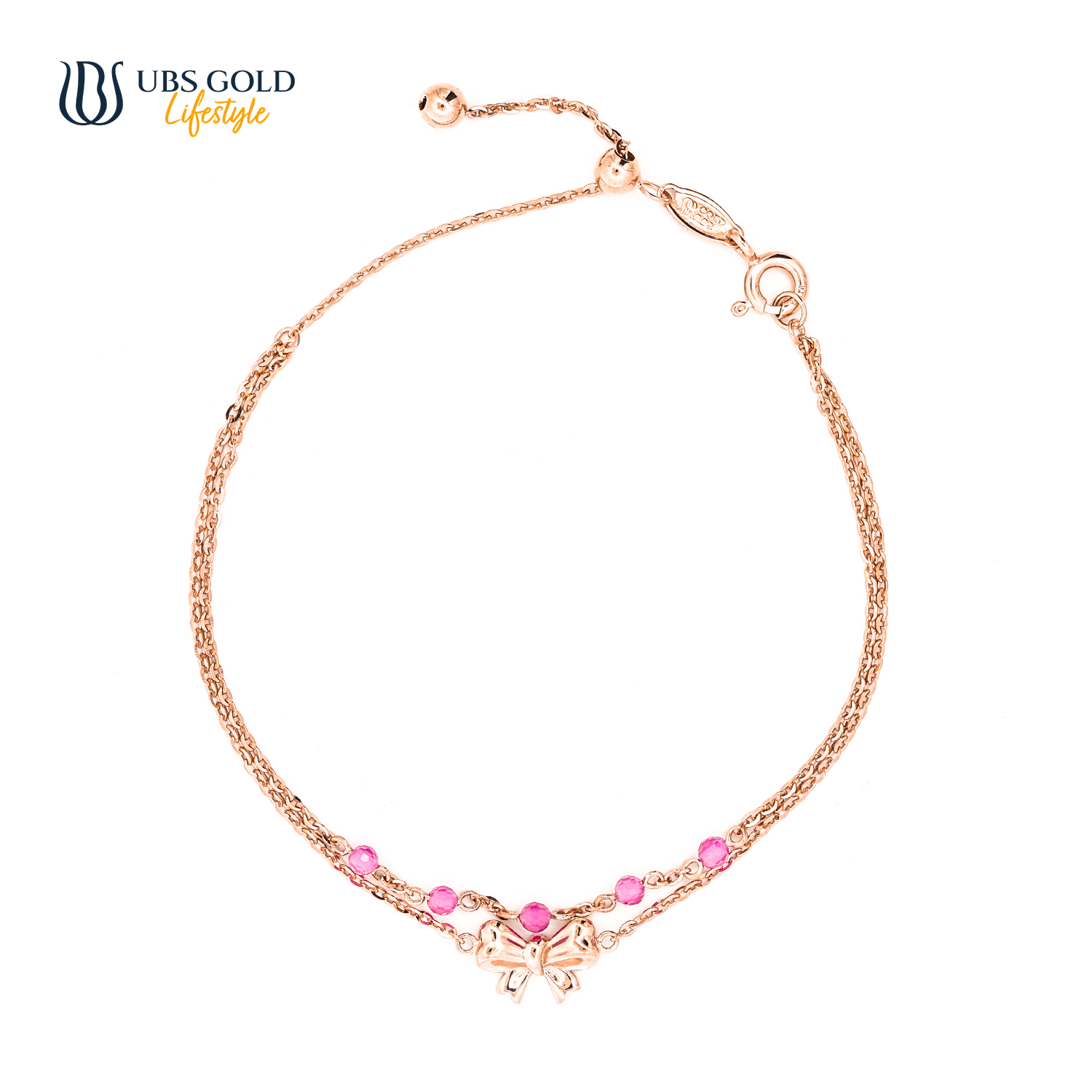 UBS Gold Gelang Emas Bubbly - Kgv7425 - 17K