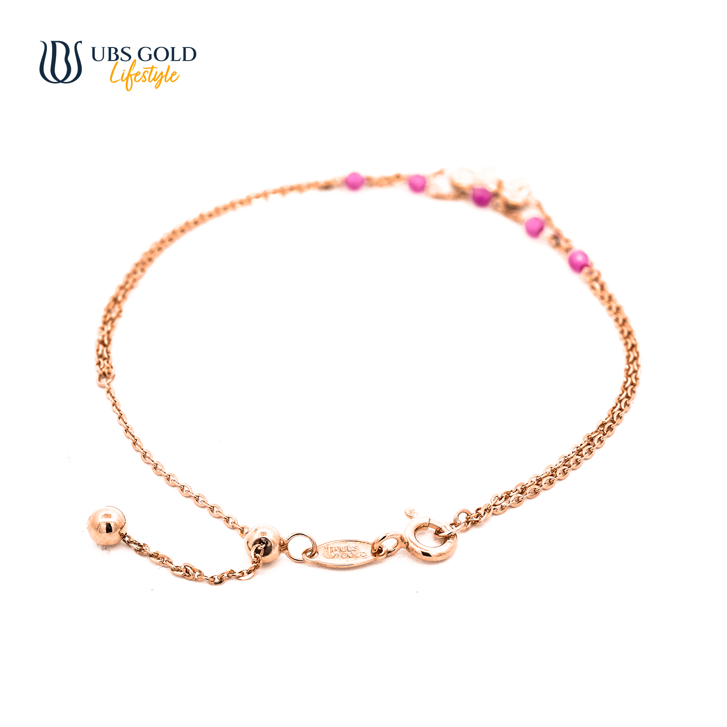 UBS Gold Gelang Emas Bubbly - Kgv7425 - 17K