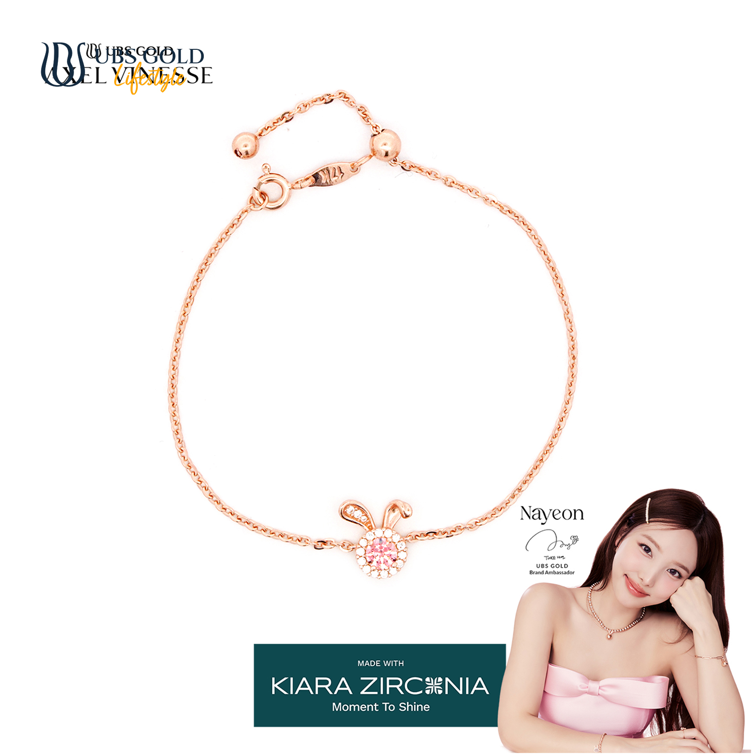UBS Gold Gelang Emas Yeonni - Ksg1172 - 17K