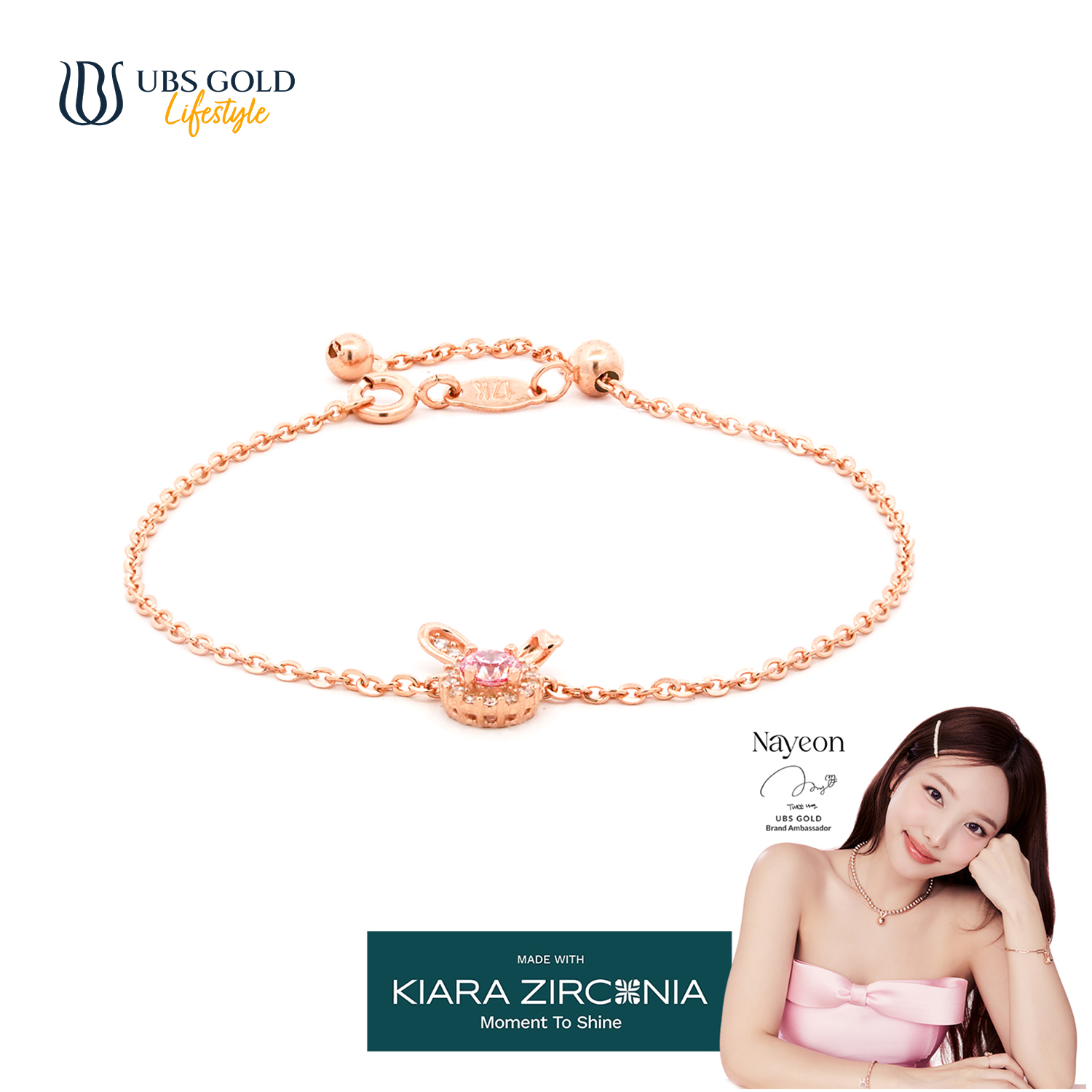 UBS Gold Gelang Emas Yeonni - Ksg1172 - 17K