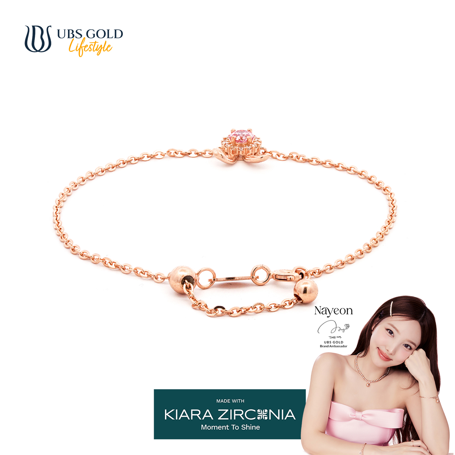 UBS Gold Gelang Emas Yeonni - Ksg1172 - 17K