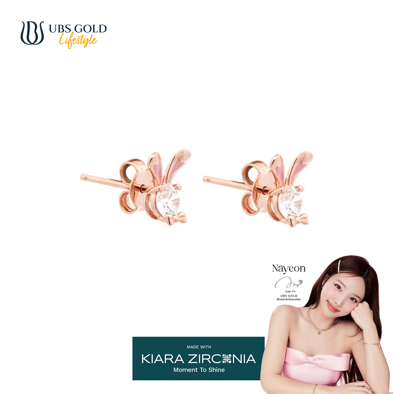 UBS Gold Anting Emas Yeonni - Ksw1175 - 17K