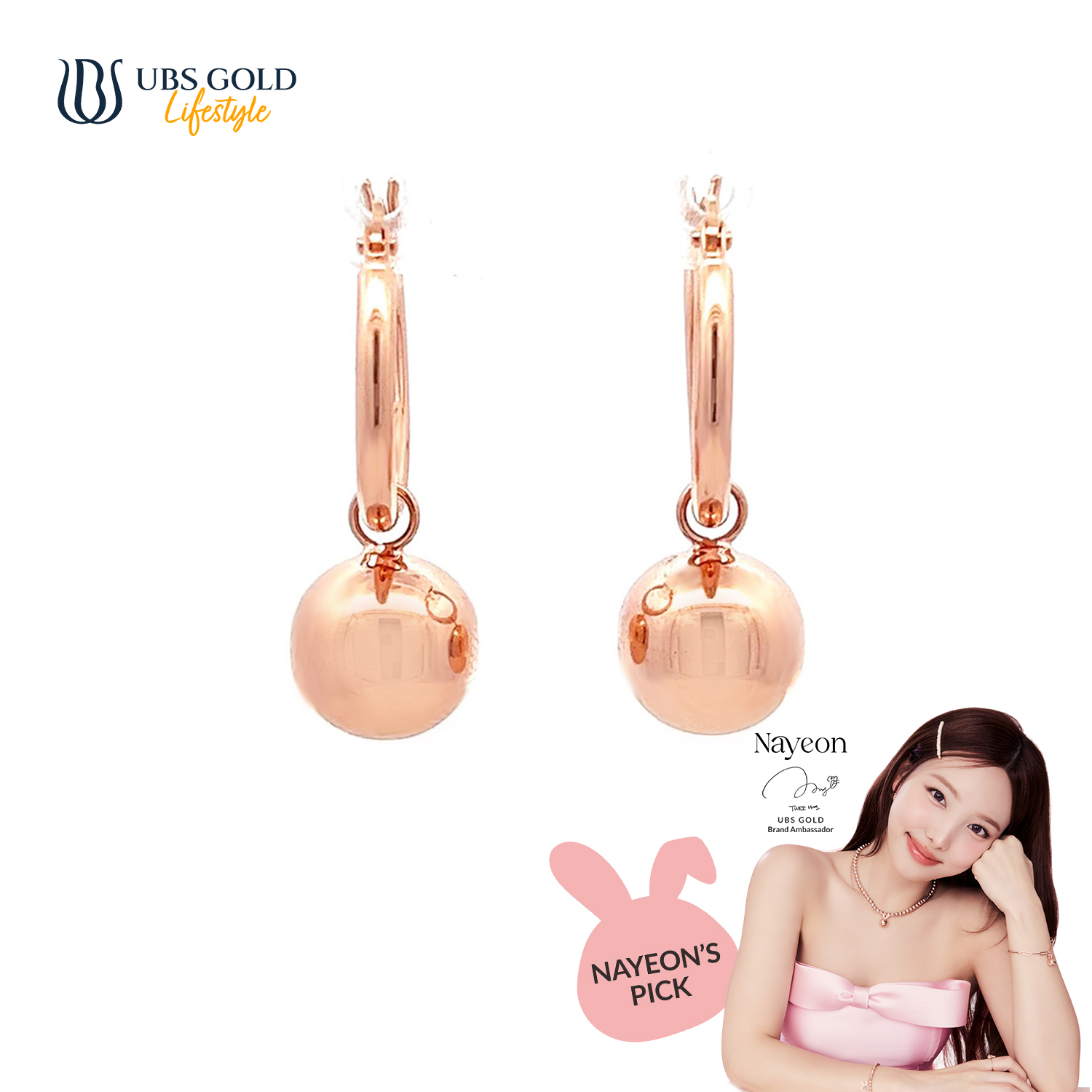 UBS Gold Anting Emas - Aap1477 - 17K