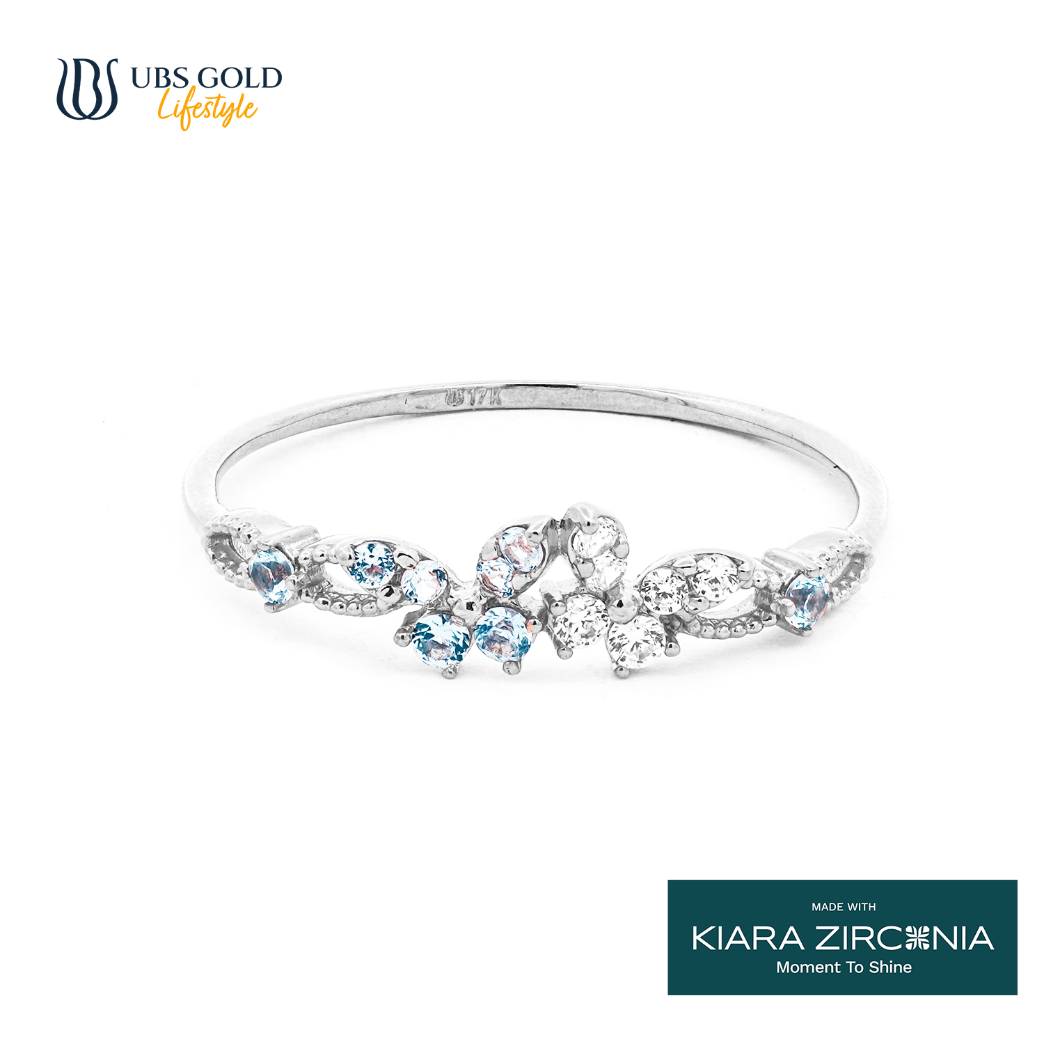 UBS Gold Cincin Emas Sparkle - Cc17386B - 17K