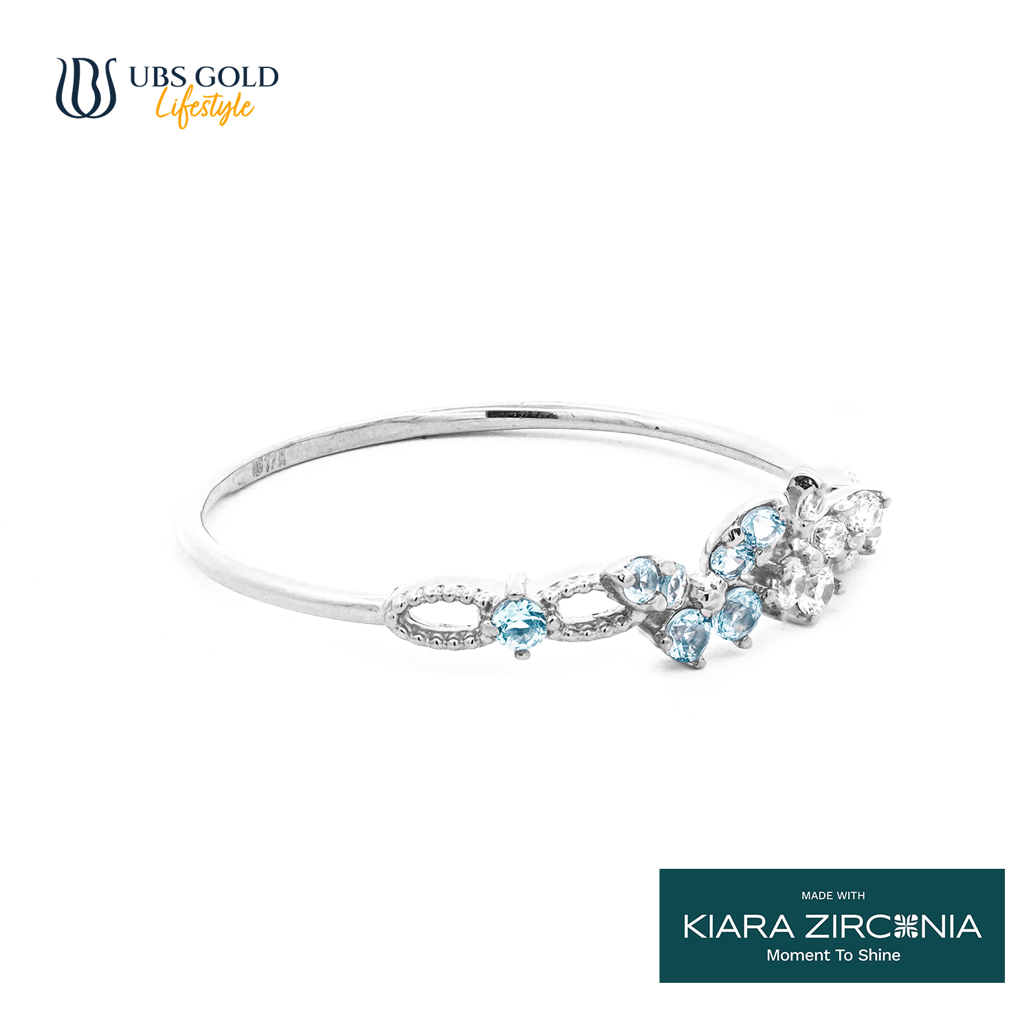 UBS Gold Cincin Emas Sparkle - Cc17386B - 17K