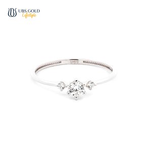 UBS Gold Cincin Emas Solitaire - Cc17477 - 17K