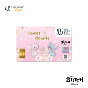 UBS Gold Logam Mulia Disney Stitch Sweet Couple 1 Gr