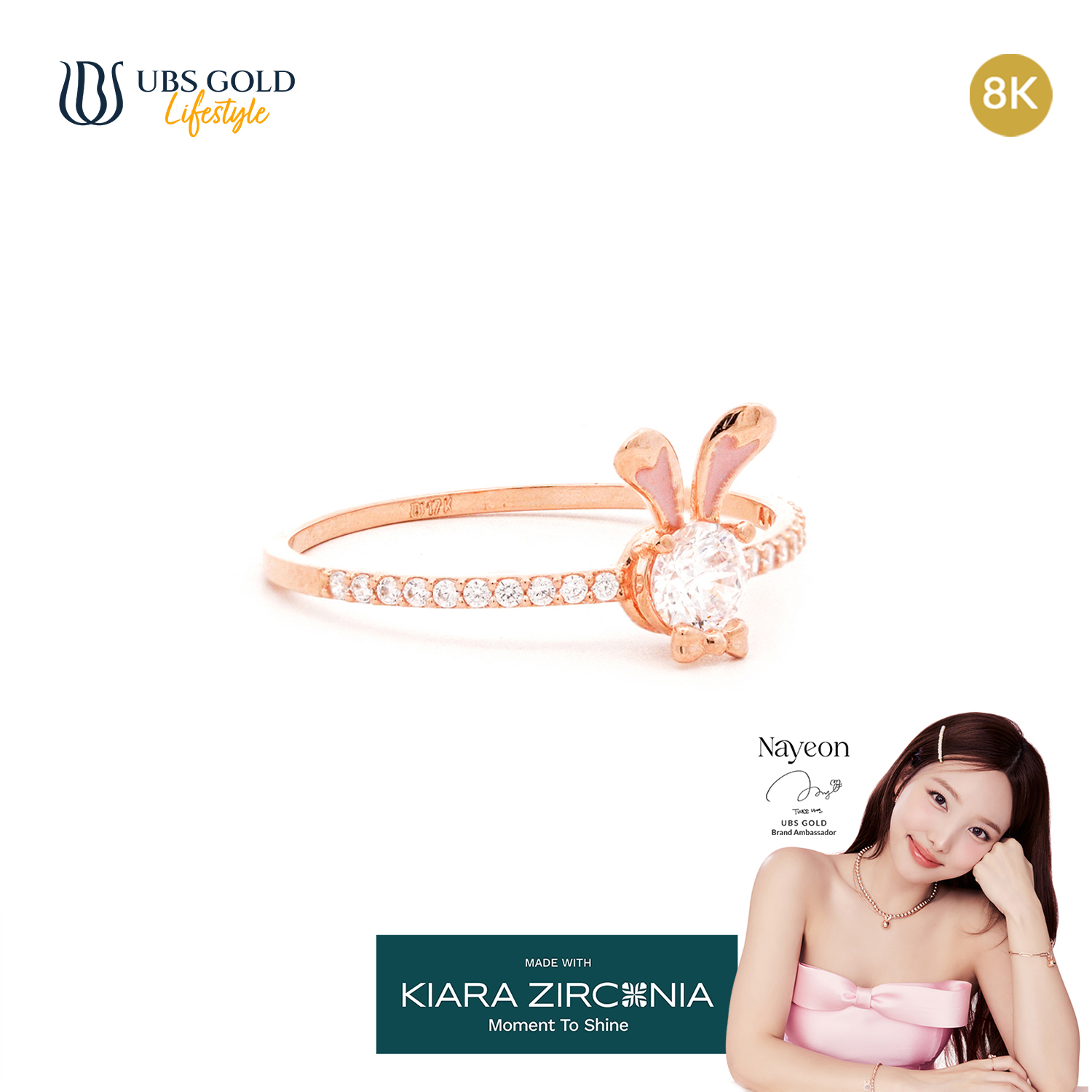 UBS Gold Cincin Emas Yeonni - Ksc1175K - 8K