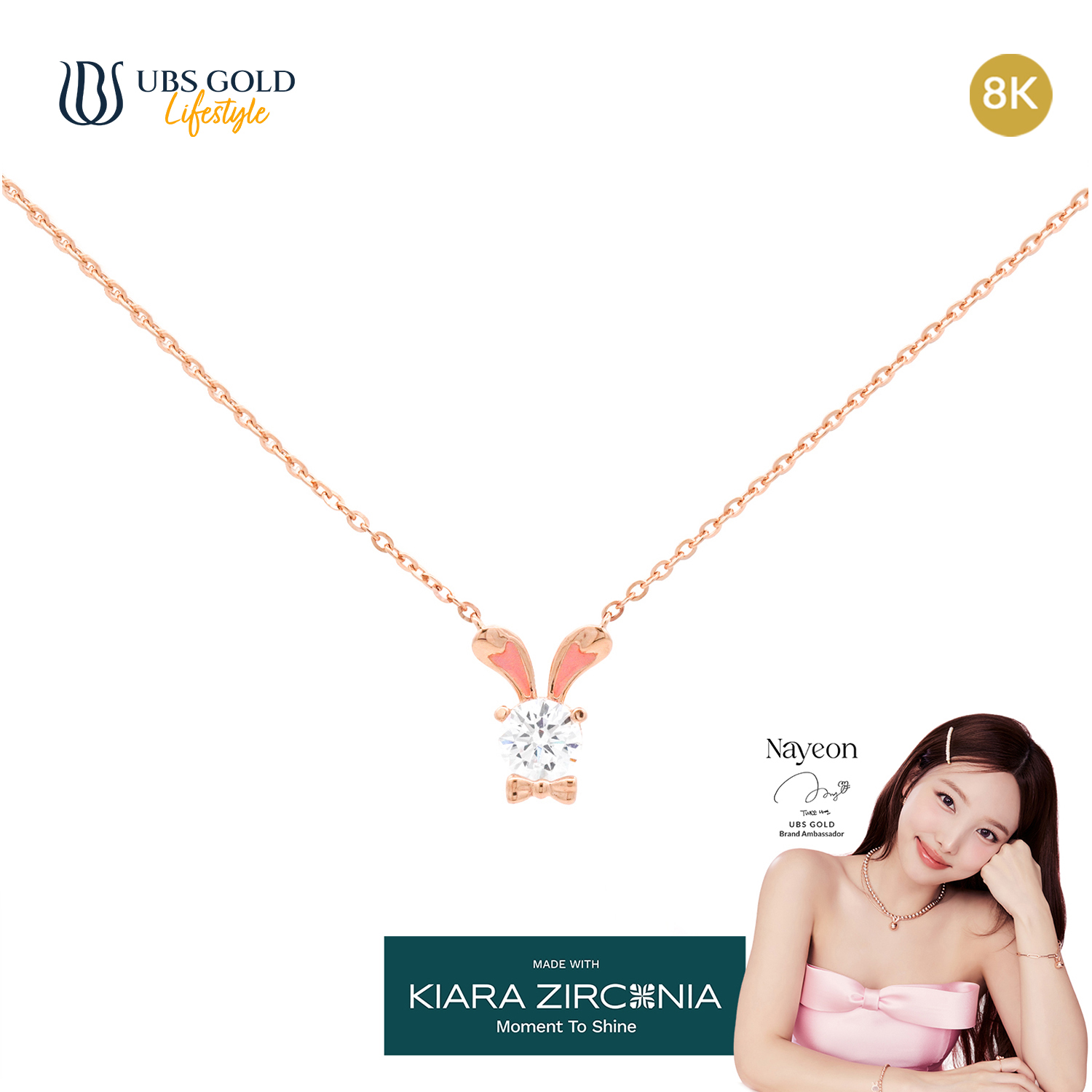 UBS Gold Kalung Emas Yeonni - Ksk1175K - 8K