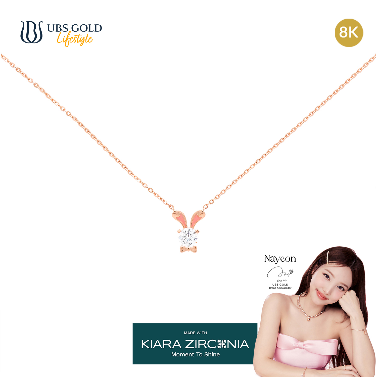 UBS Gold Kalung Emas Yeonni - Ksk1175K - 8K