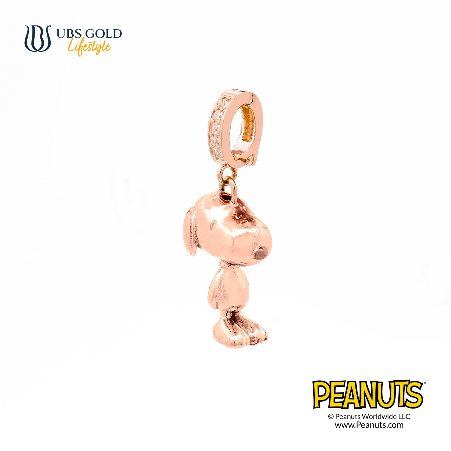 UBS Gold Liontin Emas Peanuts Snoopy Sweetie - C9l0001 - 17K