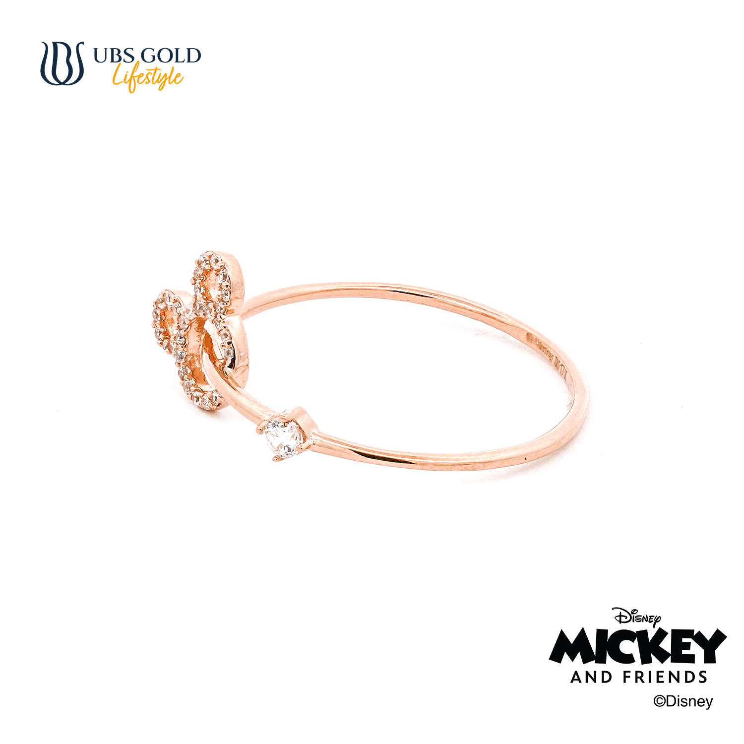 UBS Gold Cincin Emas Disney Mickey Mouse - Ccy0216 - 17K