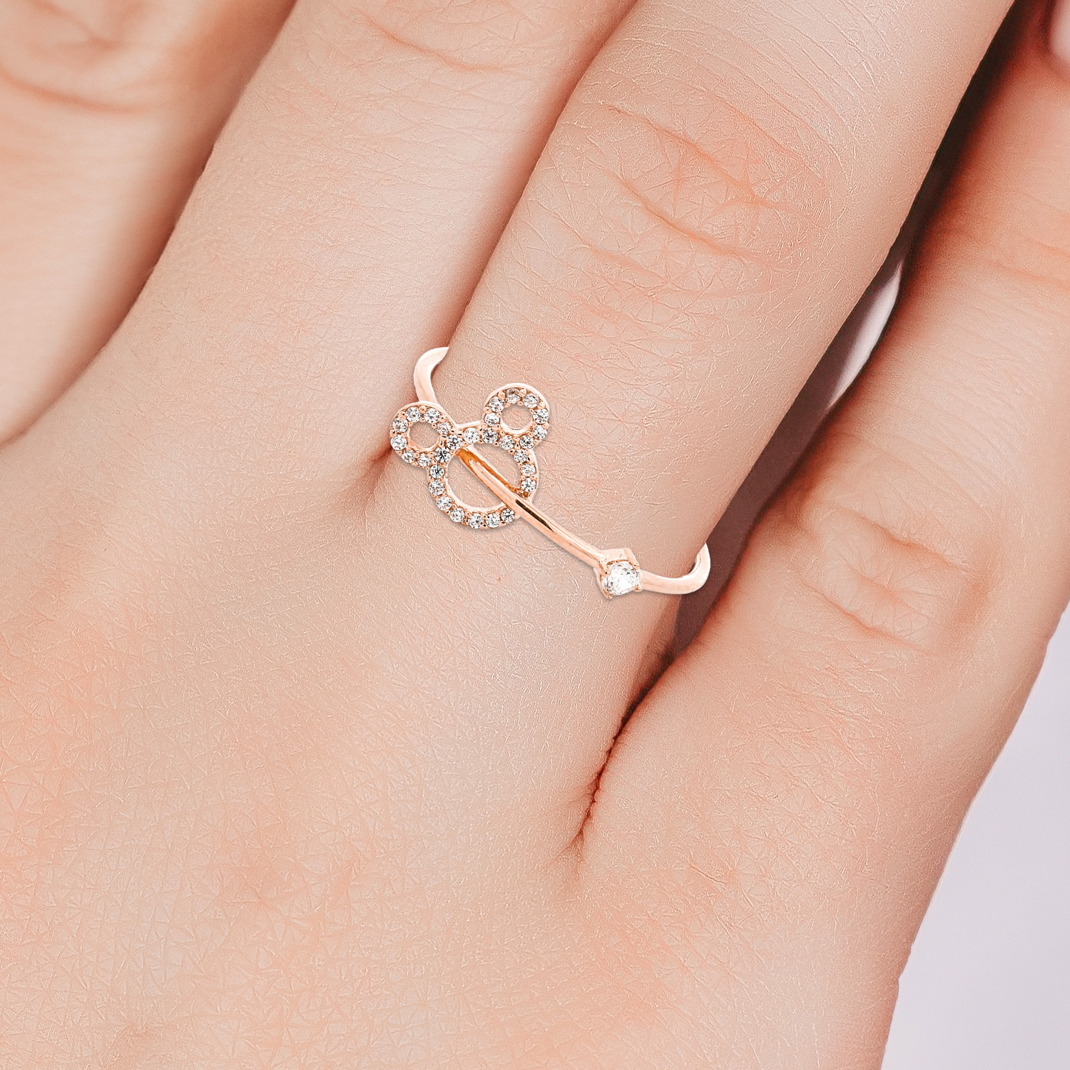 UBS Gold Cincin Emas Disney Mickey Mouse - Ccy0216 - 17K