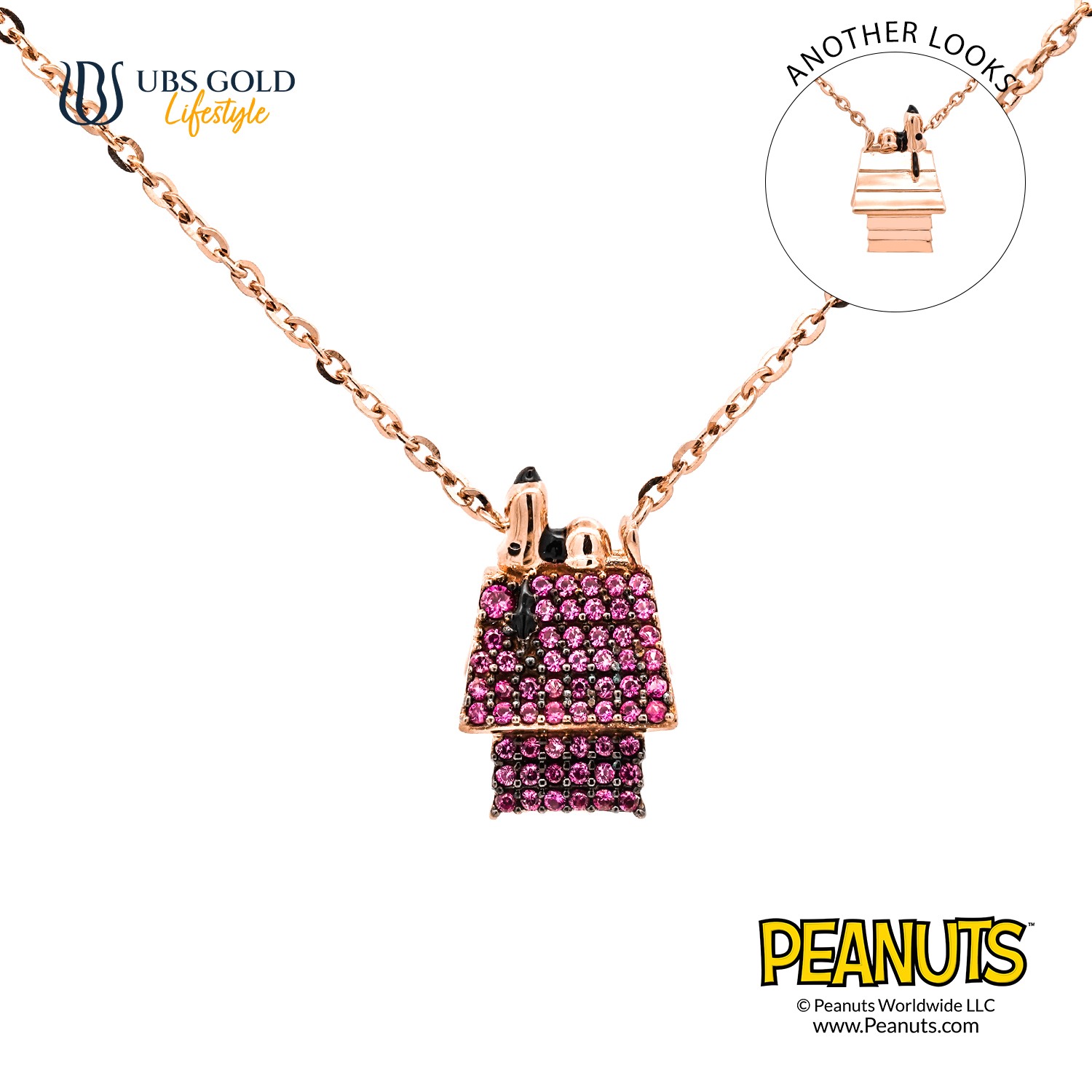 UBS Gold Kalung Emas Peanuts Snoopy - K9k0003 - 17K