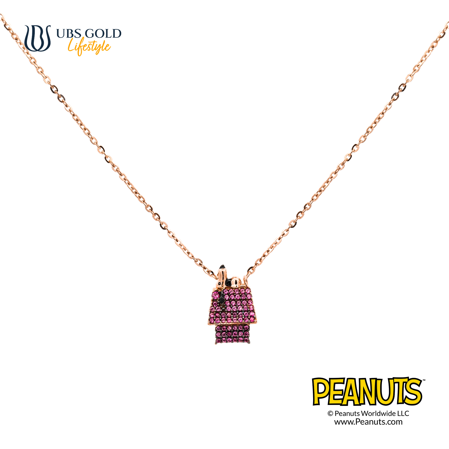 UBS Gold Kalung Emas Peanuts Snoopy - K9k0003 - 17K