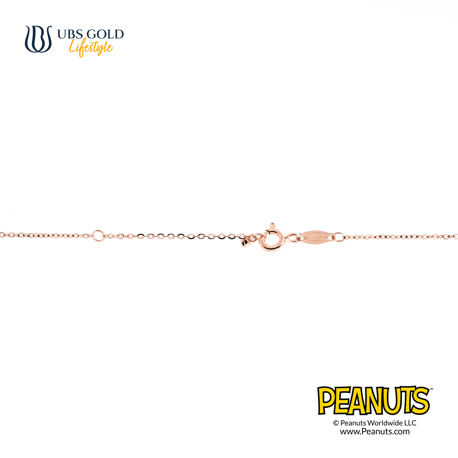 UBS Gold Kalung Emas Peanuts Snoopy With Woodstock - K9k0005 - 17K
