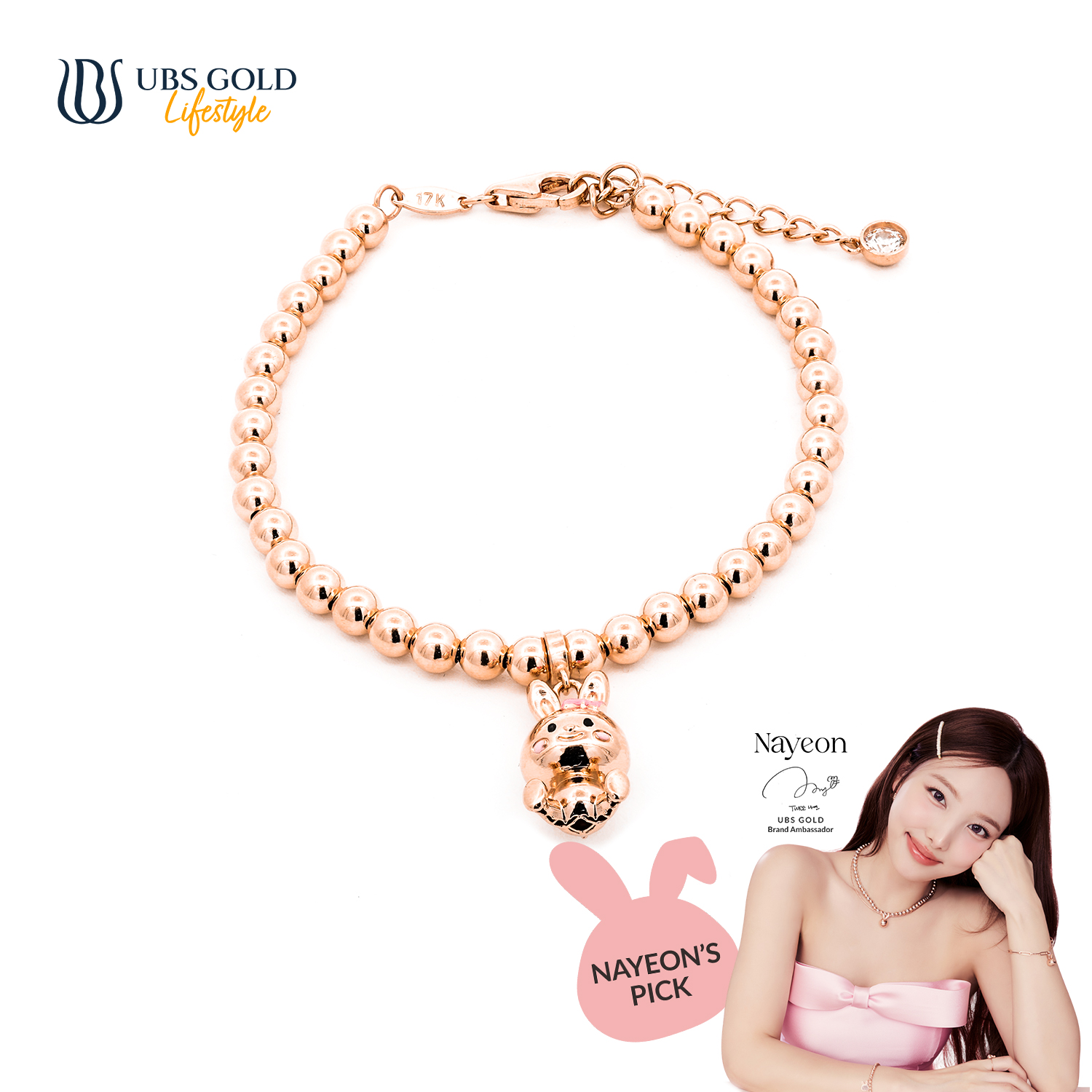 UBS Gold Gelang Emas Ultra Ball Yeonni - Kdg0316 - 17K