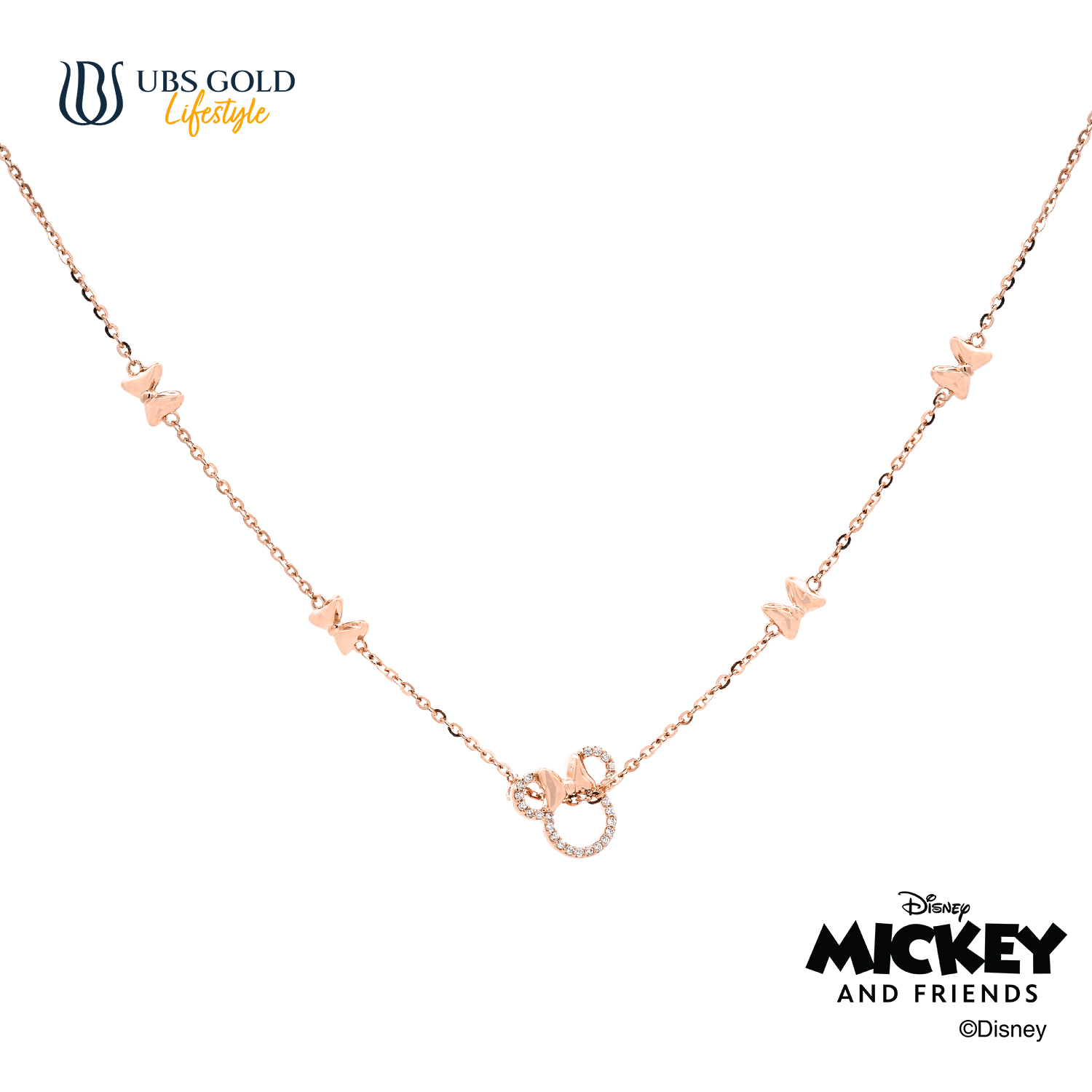 UBS Gold Kalung Emas Disney Minnie Mouse - Kky0532 - 17K