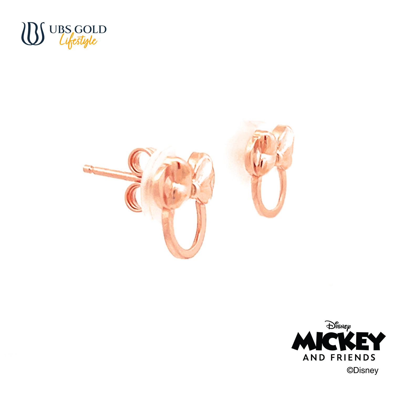 UBS Gold Anting Emas Disney Minnie Mouse - Cwy0053 - 17K