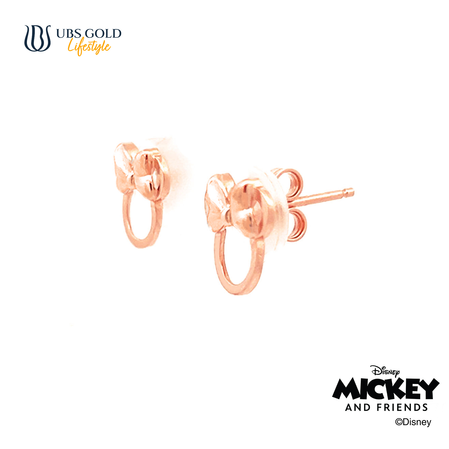 UBS Gold Anting Emas Disney Minnie Mouse - Cwy0053 - 17K