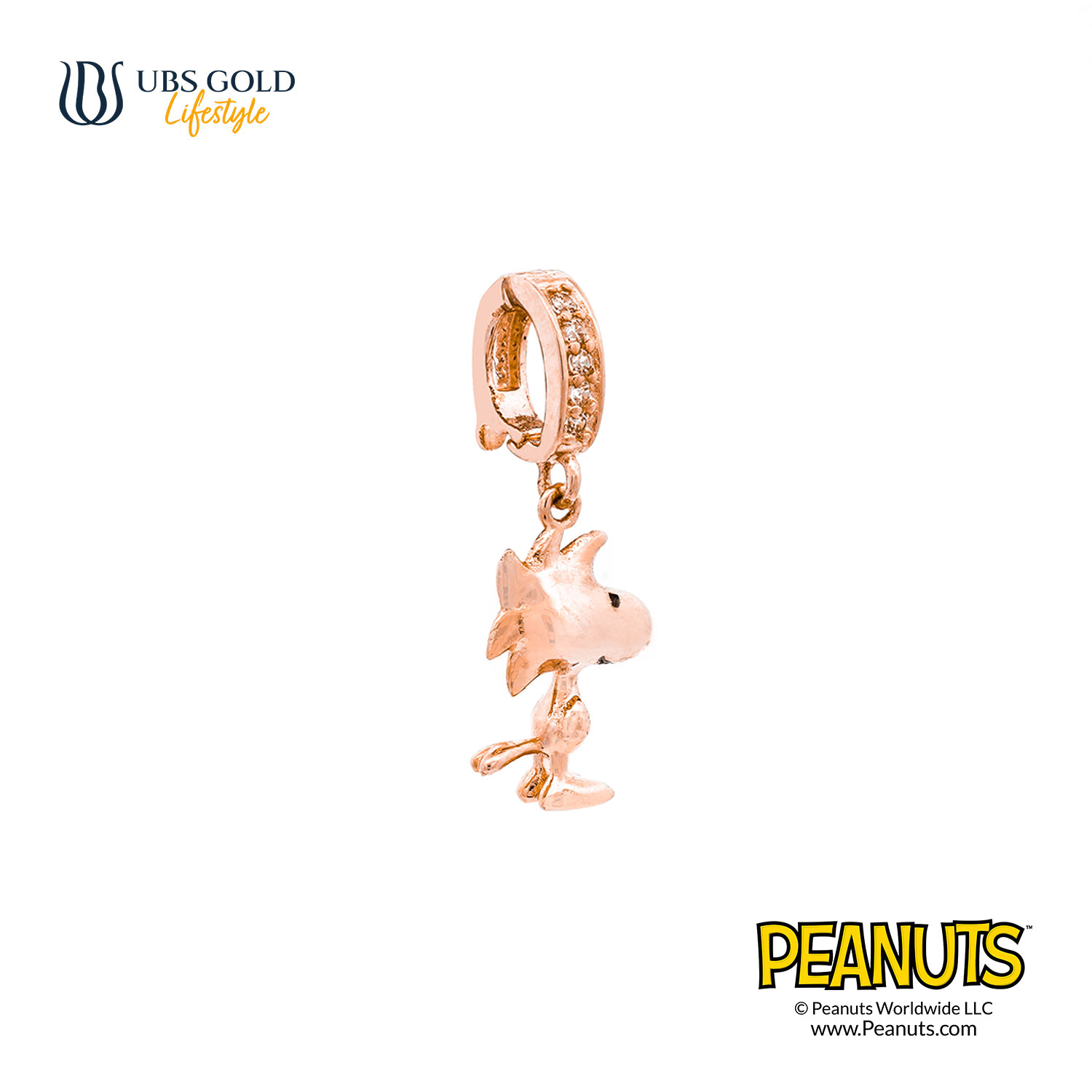 UBS Gold Liontin Emas Peanuts Woodstock Sweetie - C9l0011 - 17K