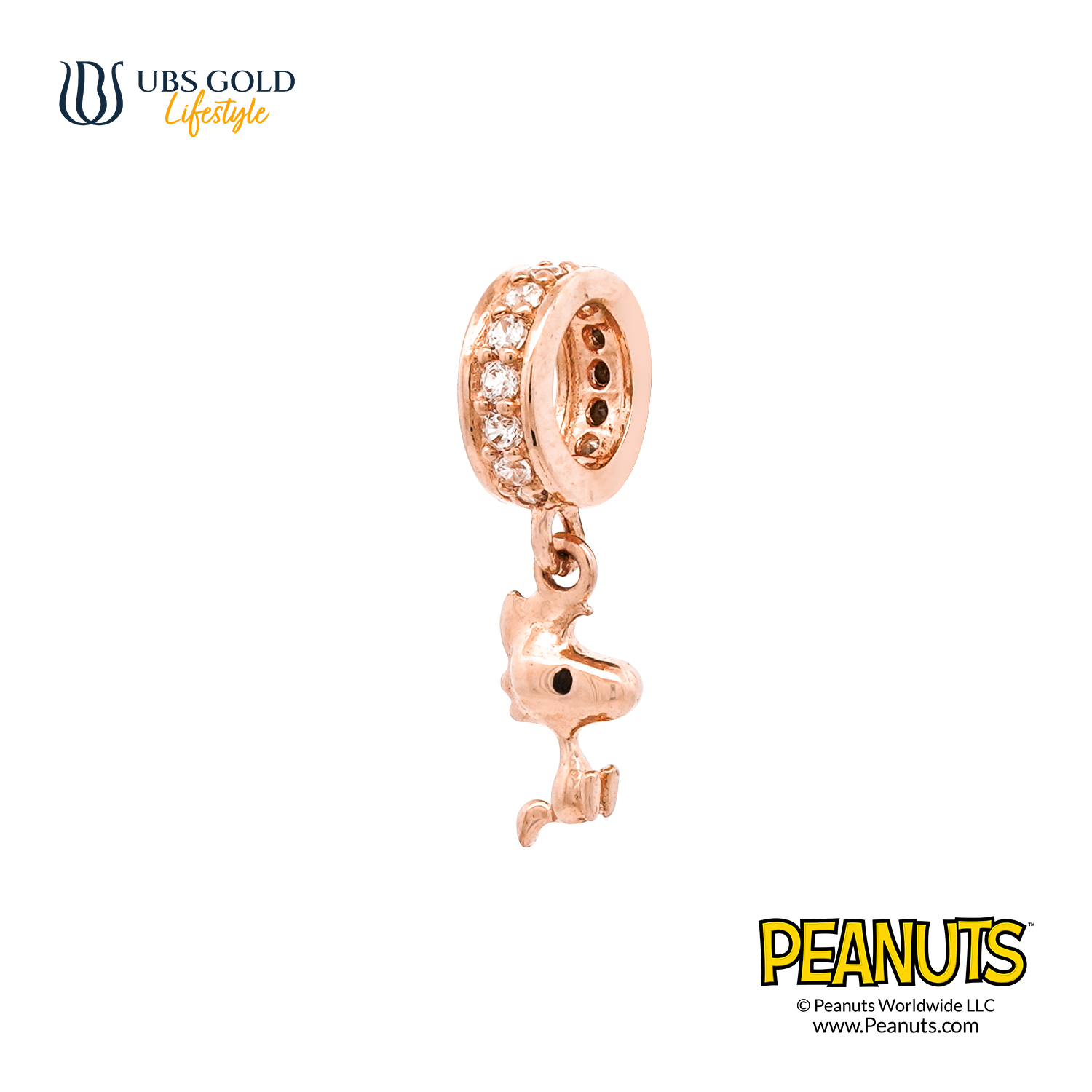 UBS Gold Liontin Emas Peanuts Woodstock Sweetie - C9l0013 - 17K