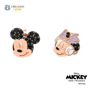UBS Gold Anting Emas Disney Mickey Minnie Mouse - Cwy0069 - 17K