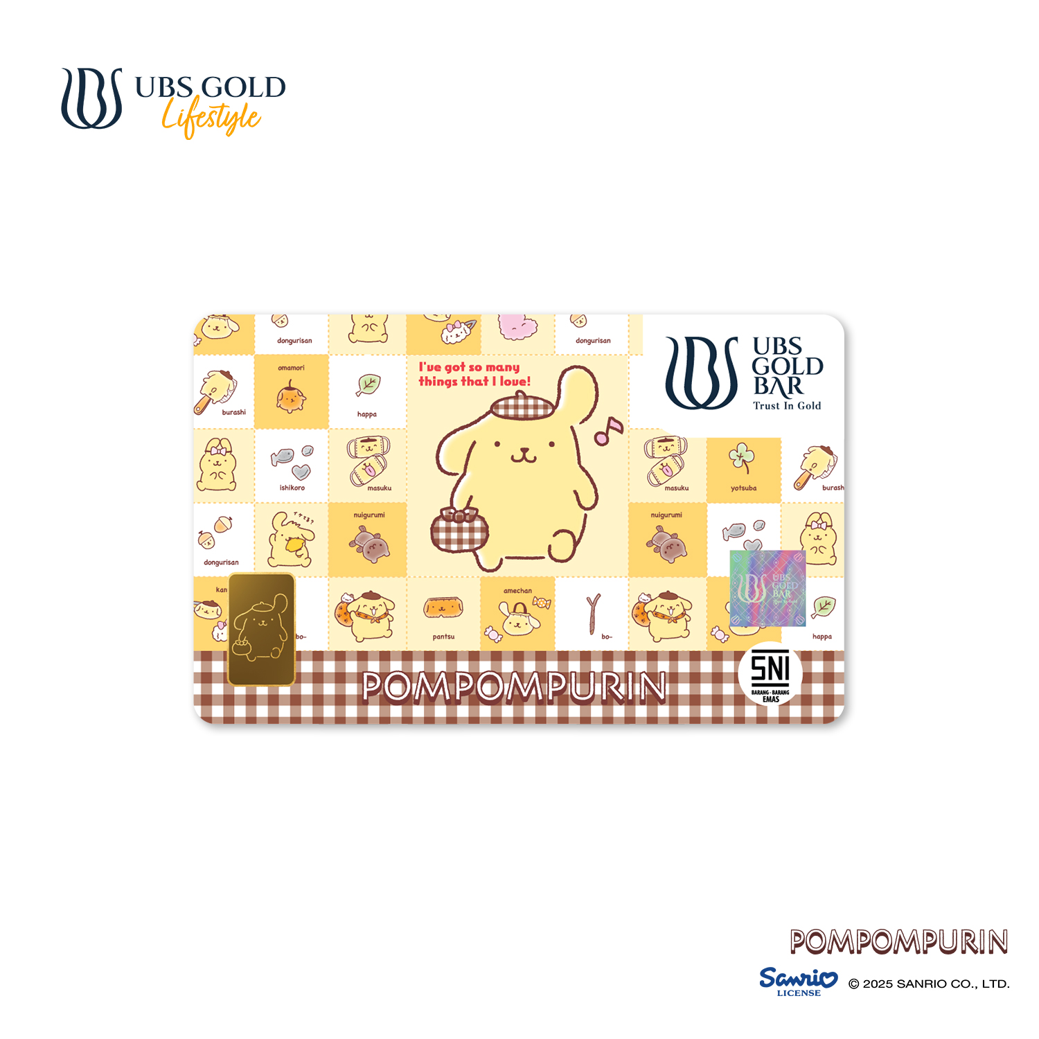 UBS Gold Logam Mulia Sanrio Pompompurin 1 Gr