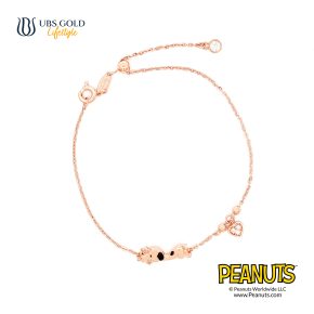 UBS Gold Gelang Emas Peanuts Snoopy Sweetie - K9g0002 - 17K