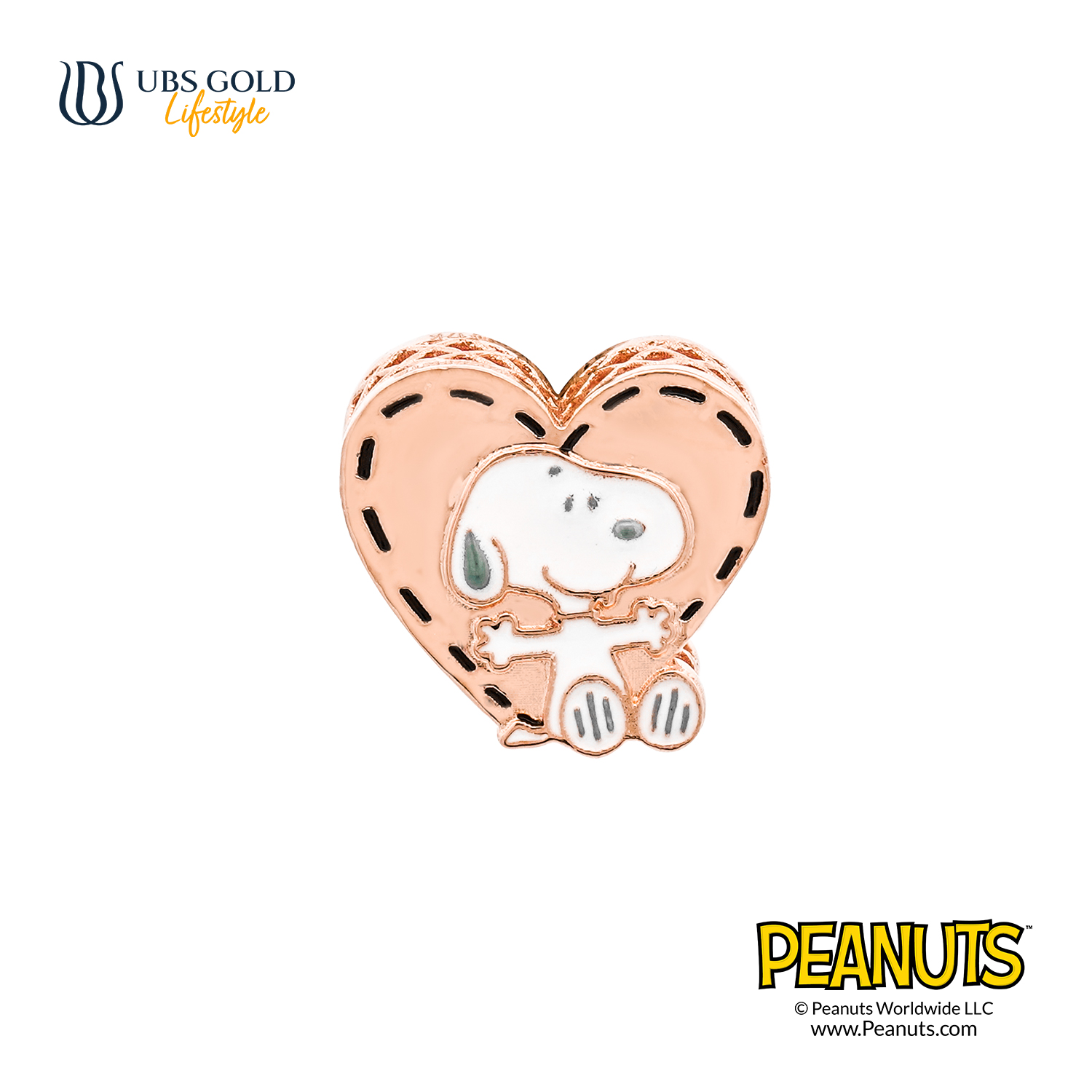 UBS Gold Liontin Emas Peanuts Snoopy Sweetie - C9m0002 - 17K