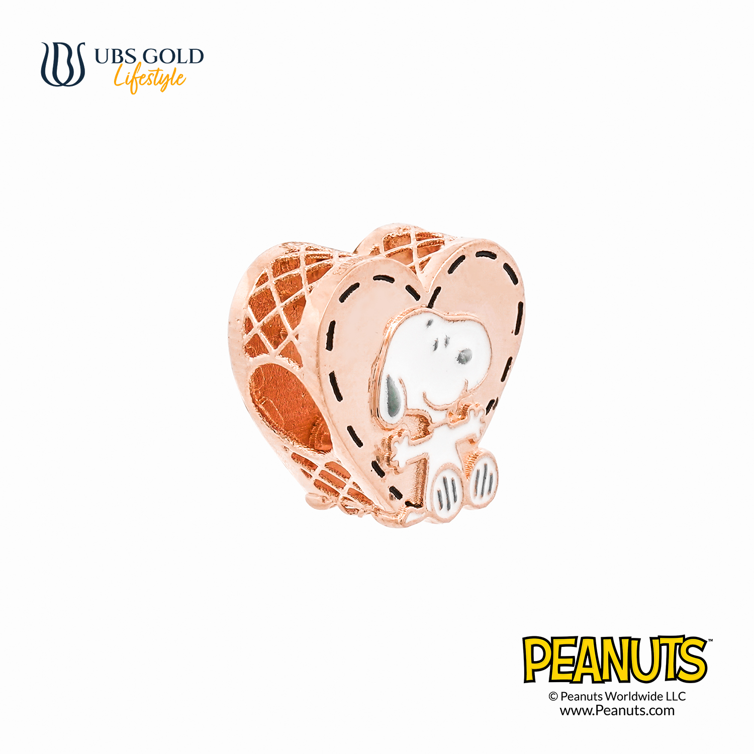 UBS Gold Liontin Emas Peanuts Snoopy Sweetie - C9m0002 - 17K