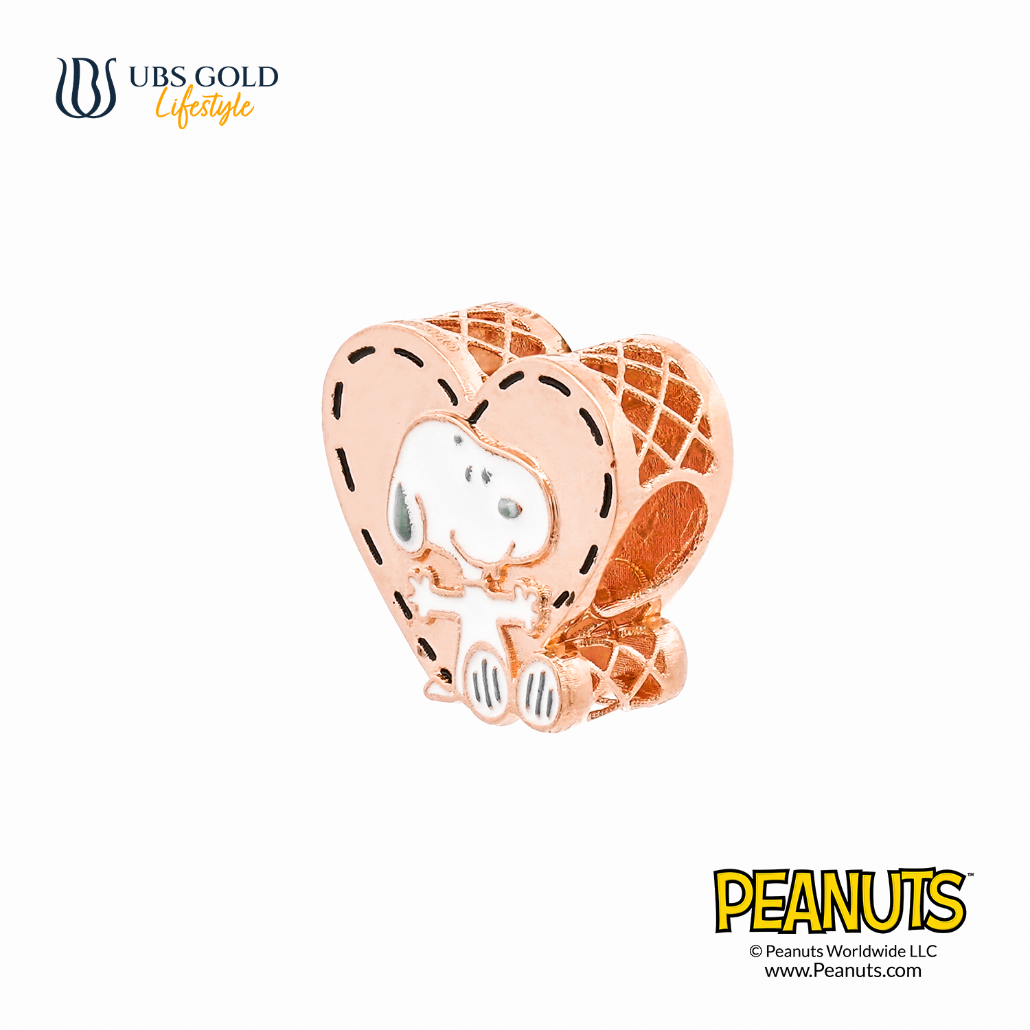 UBS Gold Liontin Emas Peanuts Snoopy Sweetie - C9m0002 - 17K