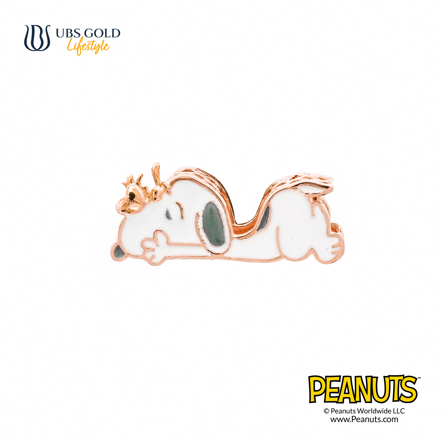 UBS Gold Liontin Emas Peanuts Snoopy Sweetie - C9m0003 - 17K