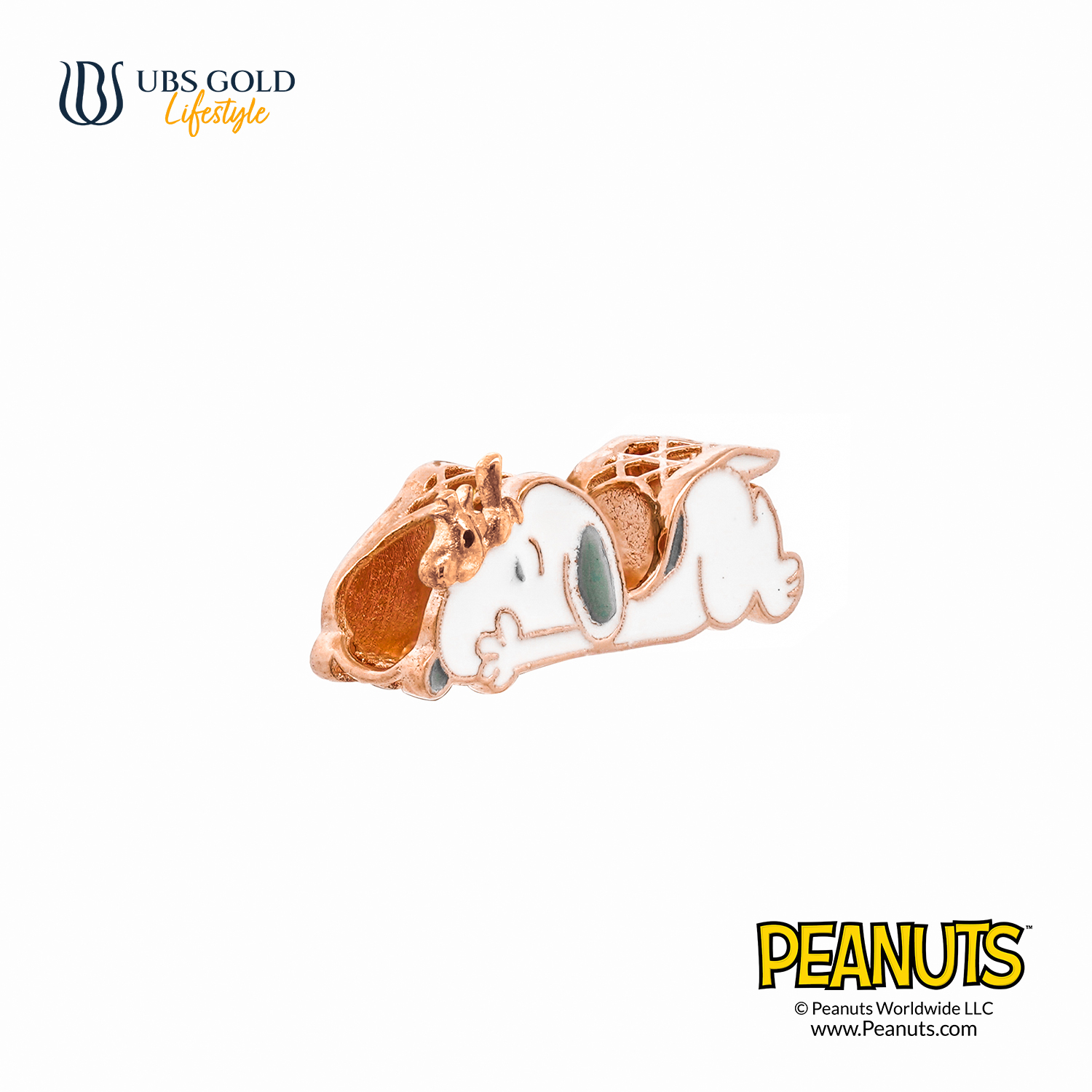 UBS Gold Liontin Emas Peanuts Snoopy Sweetie - C9m0003 - 17K