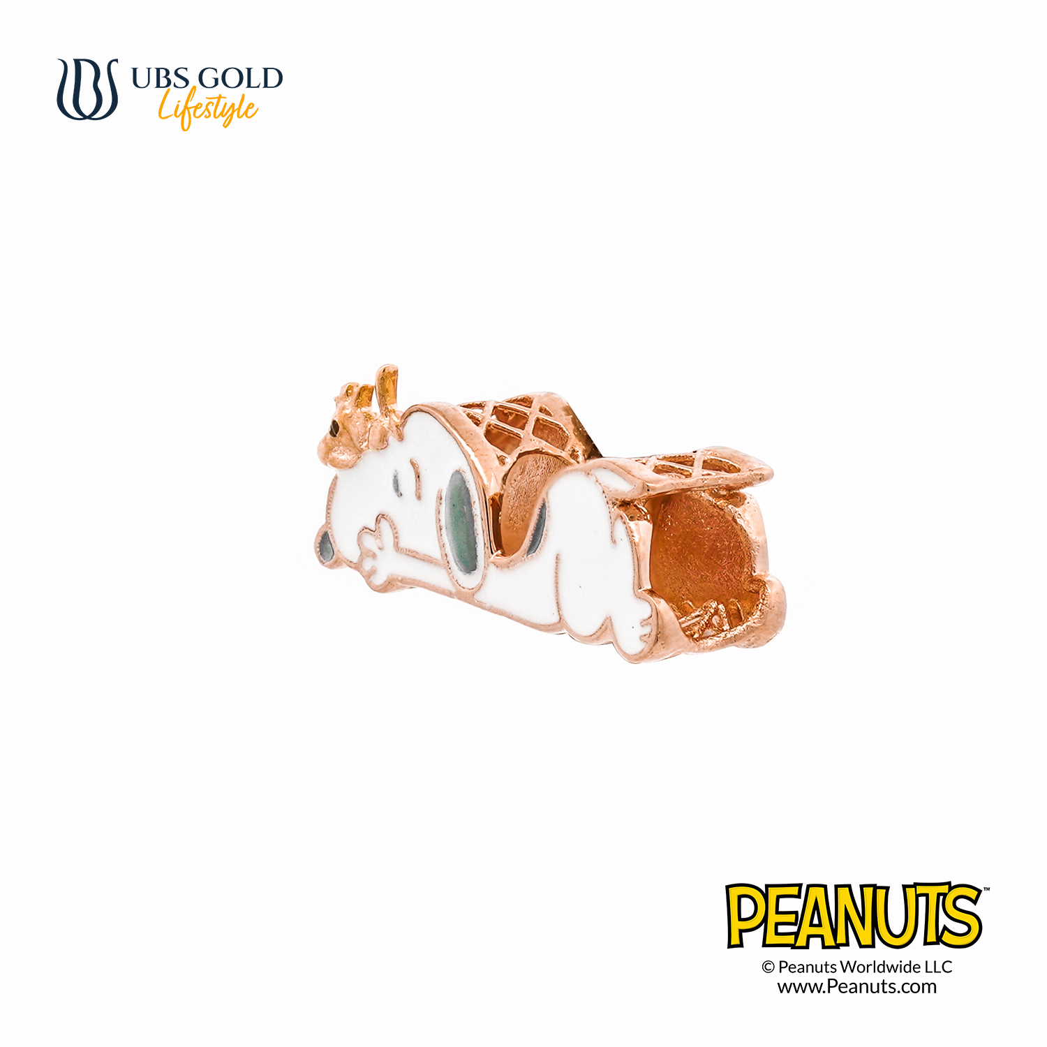 UBS Gold Liontin Emas Peanuts Snoopy Sweetie - C9m0003 - 17K